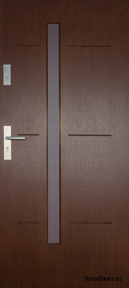 Drzwi zewnętrzne drewniane płytowe DP12-A 72mm