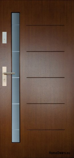Vnější dveře, dřevěný panel DP3 72mm teplý