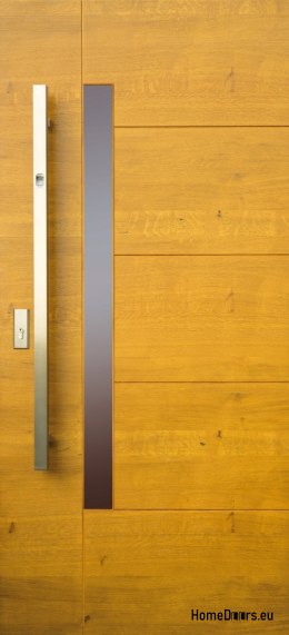 Drzwi zewnętrzne drewniane płytowe DP33-A CIEPŁE