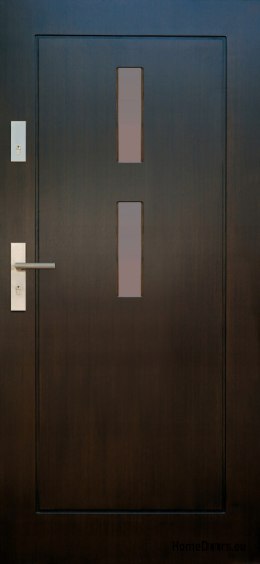 Drzwi zewnętrzne drewniane płytowe DP40 CIEPŁE