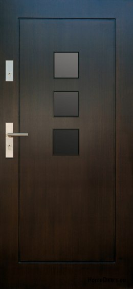 Drzwi zewnętrzne drewniane płytowe DP41 CIEPŁE
