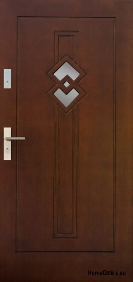 Drzwi zewnętrzne drewniane płytowe DP42 CIEPŁE