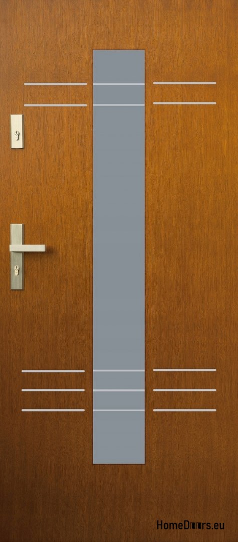 Drzwi zewnętrzne drewniane płytowe DP6-A 72mm