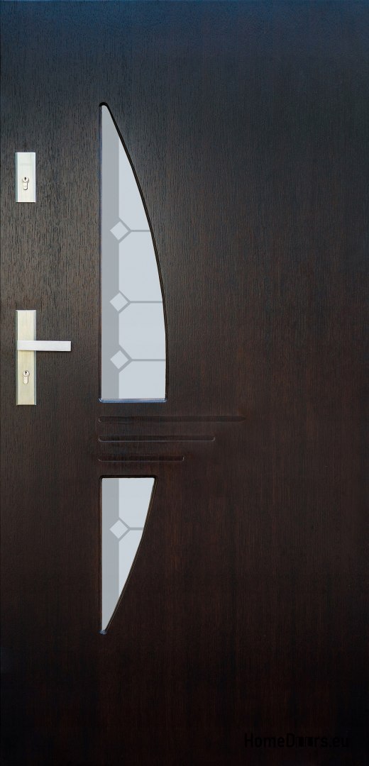 Exterior door, wooden panel DP7 72mm warm