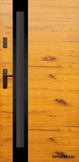Drzwi zewnętrzne drewniane płytowe DPC1 CIEPŁE