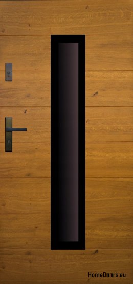 Drzwi zewnętrzne drewniane płytowe DPC10 CIEPŁE