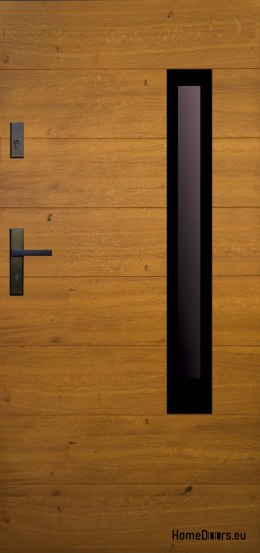 Drzwi zewnętrzne drewniane płytowe DPC13 CIEPŁE