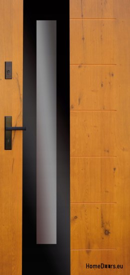 Drzwi zewnętrzne drewniane płytowe DPC15 CIEPŁE