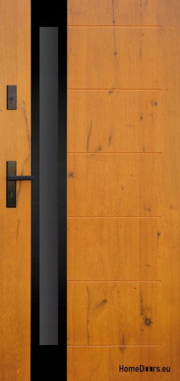 Drzwi zewnętrzne drewniane płytowe DPC16 CIEPŁE