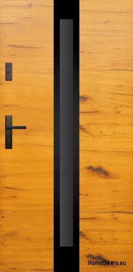 Drzwi zewnętrzne drewniane płytowe DPC2 CIEPŁE