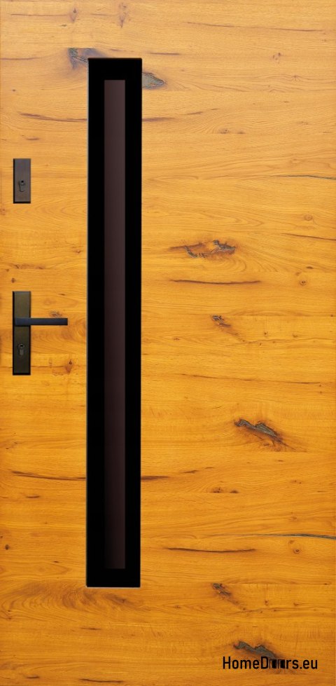 Drzwi zewnętrzne drewniane płytowe DPC4 CIEPŁE