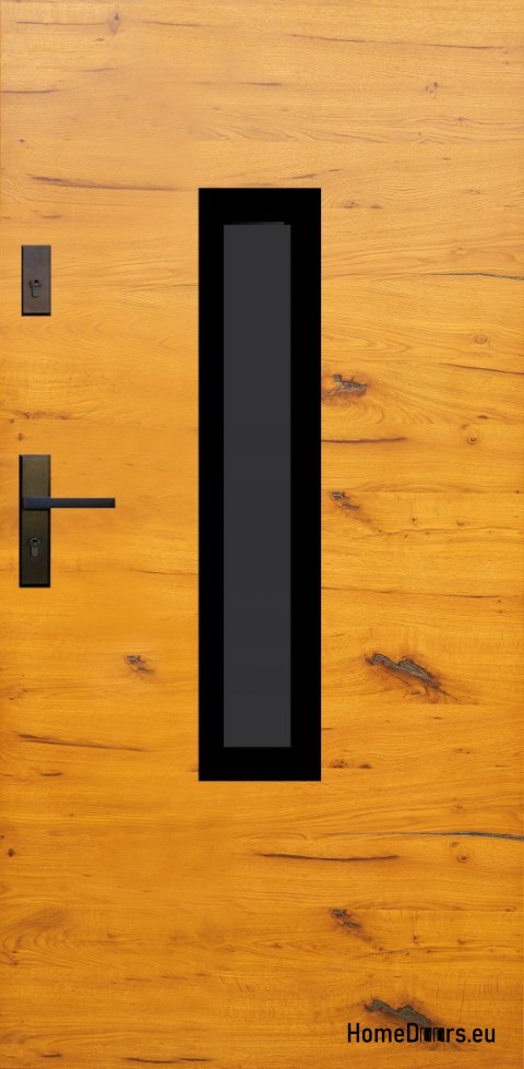 Drzwi zewnętrzne drewniane płytowe DPC5 CIEPŁE