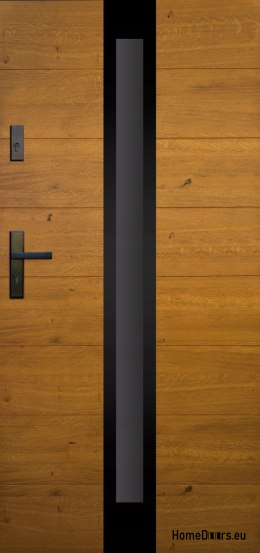 Drzwi zewnętrzne drewniane płytowe DPC8 CIEPŁE
