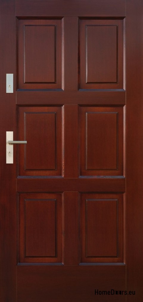 Drzwi zewnętrzne drewniane ramowe D34 CIEPŁE 68 mm