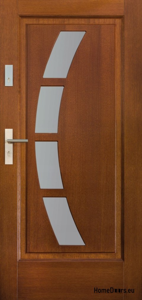 Drzwi zewnętrzne drewniane ramowe D8 CIEPŁE 68 mm