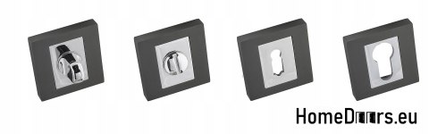 KLAMKA DRZWIOWA IBERIA GRAFIT CHROM