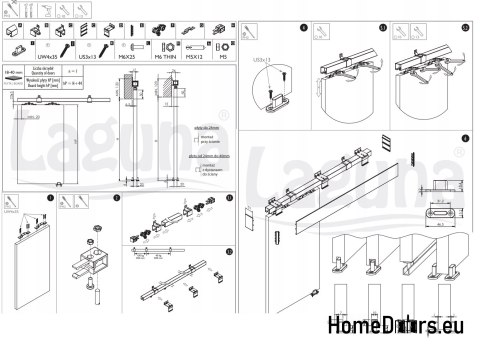 SYSTEM PRZESUWNY SYSTEM DO DRZWI PRZESUWNYCH