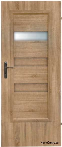 Drzwi łazienkowe z szybą wewnętrzne Ahaja 1 60