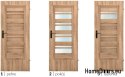 Bathroom doors with interior glass Ahaja 2 60