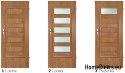 Room doors with interior glass Oxen 70