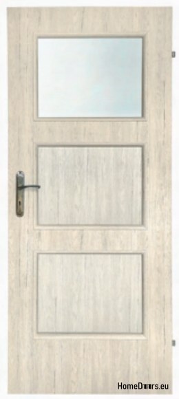 Bathroom doors with interior glass Hugo 90