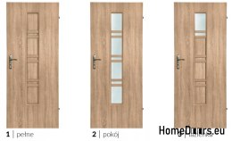 Room doors with interior glass Ceres 80