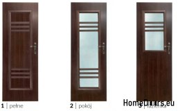 Room doors with interior glass Mirach 60