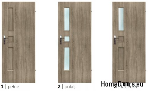 Drzwi łazienkowe z szybą wewnętrzne Modo 70