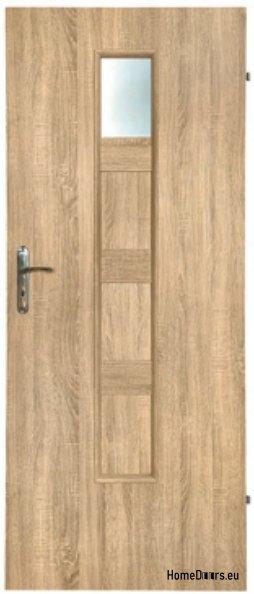 Drzwi łazienkowe z szybą wewnętrzne Szargot 60
