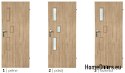 Bathroom doors with interior glass Tresna 70