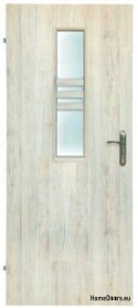 Bathroom doors with interior glass Wega 70