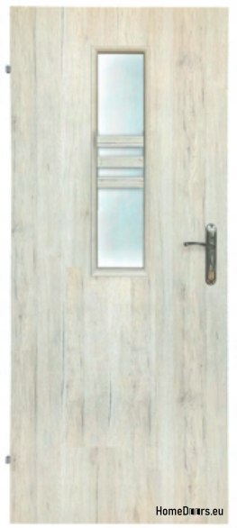 Koupelnové dveře s vnitřním sklem Wega 70