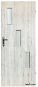 Bathroom doors with interior glass Wezen 80