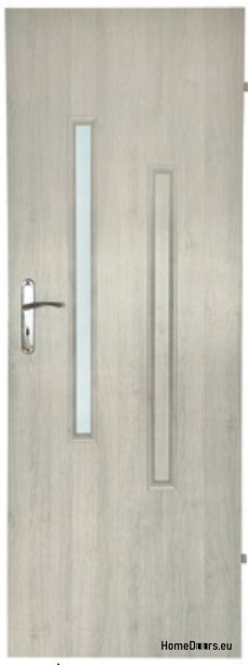 Bathroom doors with glass Hiara 80
