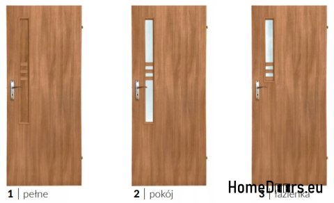 Drzwi łazienkowe z szybą wewnętrzne AMA 80