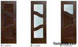 Bathroom doors with interior glass Kombara 90