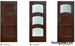 Bathroom doors with interior glass Tauron 80