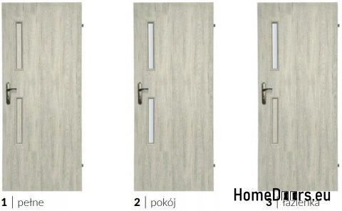 Drzwi pokojowe z szybą Aseida 60