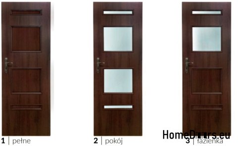 Drzwi pokojowe z szybą wewnętrzne Casandra 70