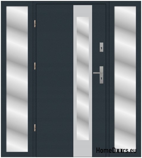 Drzwi zewnętrzne z dostawką grube na pianie 190