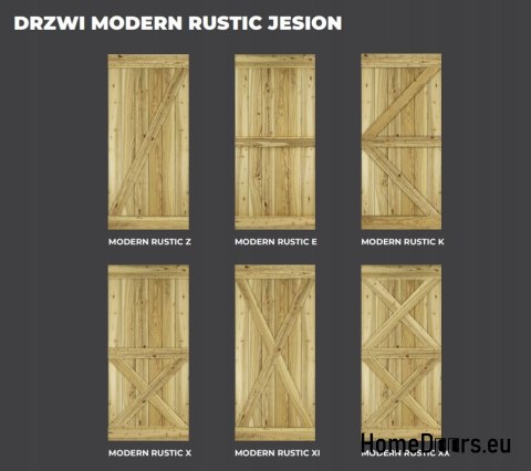 DRZWI PRZESUWNE MODERN RUSTIC E JESION SĘKATY 80