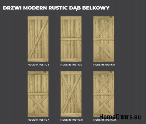 DRZWI PRZESUWNE MODERN RUSTIC K DĄB BELKOWY 90