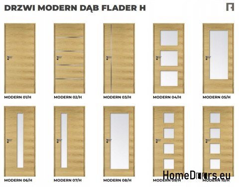 DRZWI WEWNĘTRZNE MODERN 03H DĄB FLADER 70