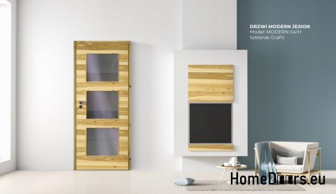 DRZWI WEWNĘTRZNE MODERN 04H DĄB BRONZE 80