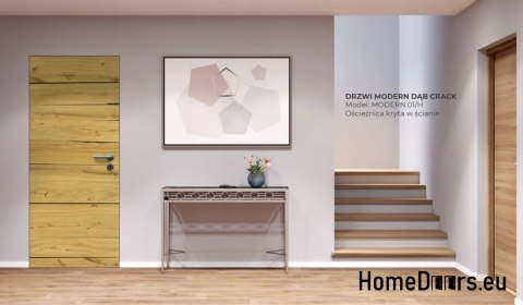 DRZWI WEWNĘTRZNE MODERN 01H DĄB RUSTIC 90