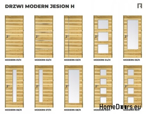DRZWI WEWNĘTRZNE MODERN 01H JESION SĘKATY 90