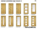 DRZWI WEWNĘTRZNE MODERN 09V DĄB CRACK 80