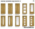 DRZWI WEWNĘTRZNE MODERN 10V DĄB RUSTIC 80