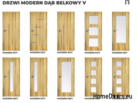 DRZWI WEWNĘTRZNE MODERN 03V DĄB BELKOWY 90 cm