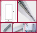 EXTERIOR DOORS PVC WALNUT 180x210 DOUBLE-LEAF